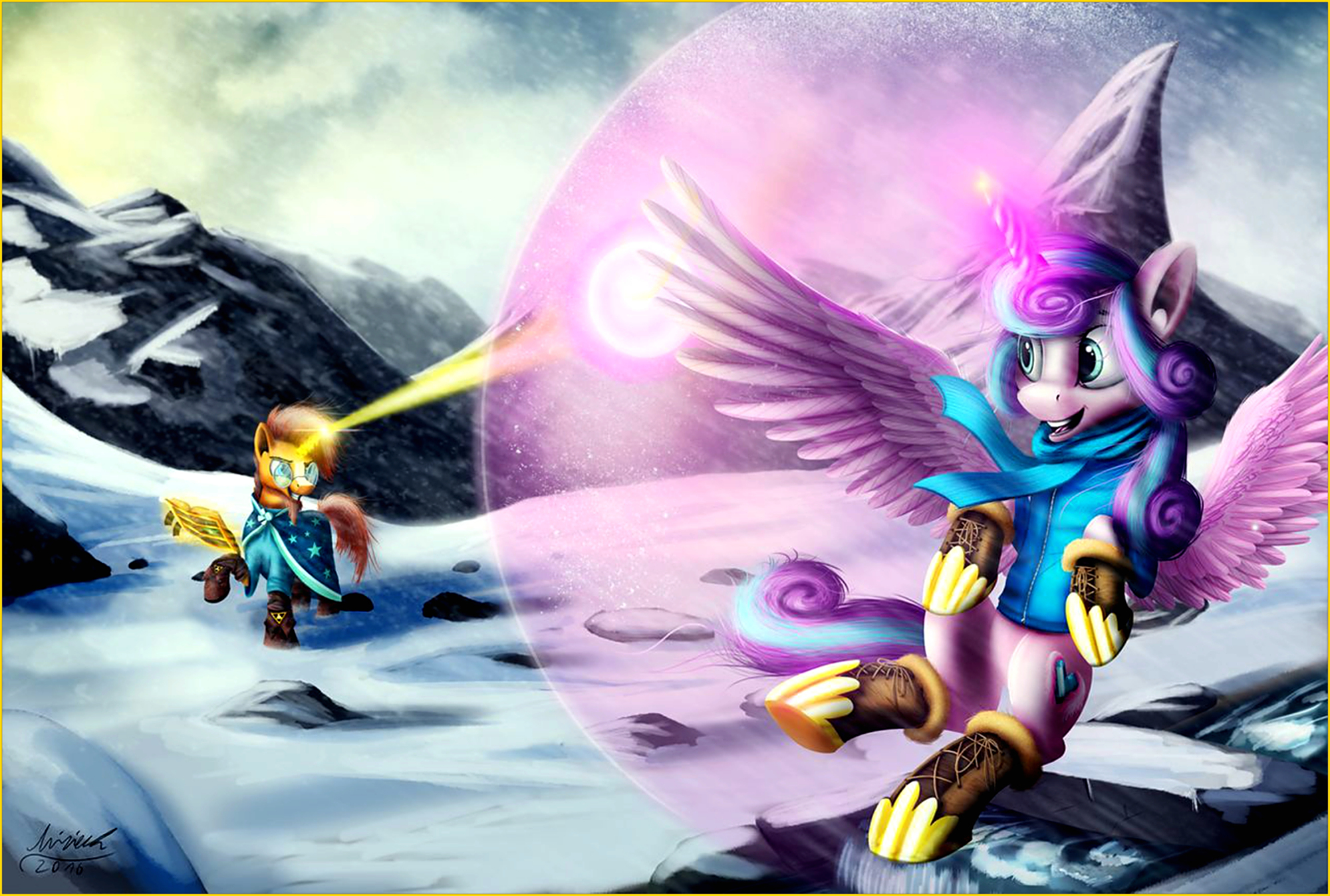 小马宝莉:血统还是天赋?刚出生的风雪之心,是小玛利亚的天角兽