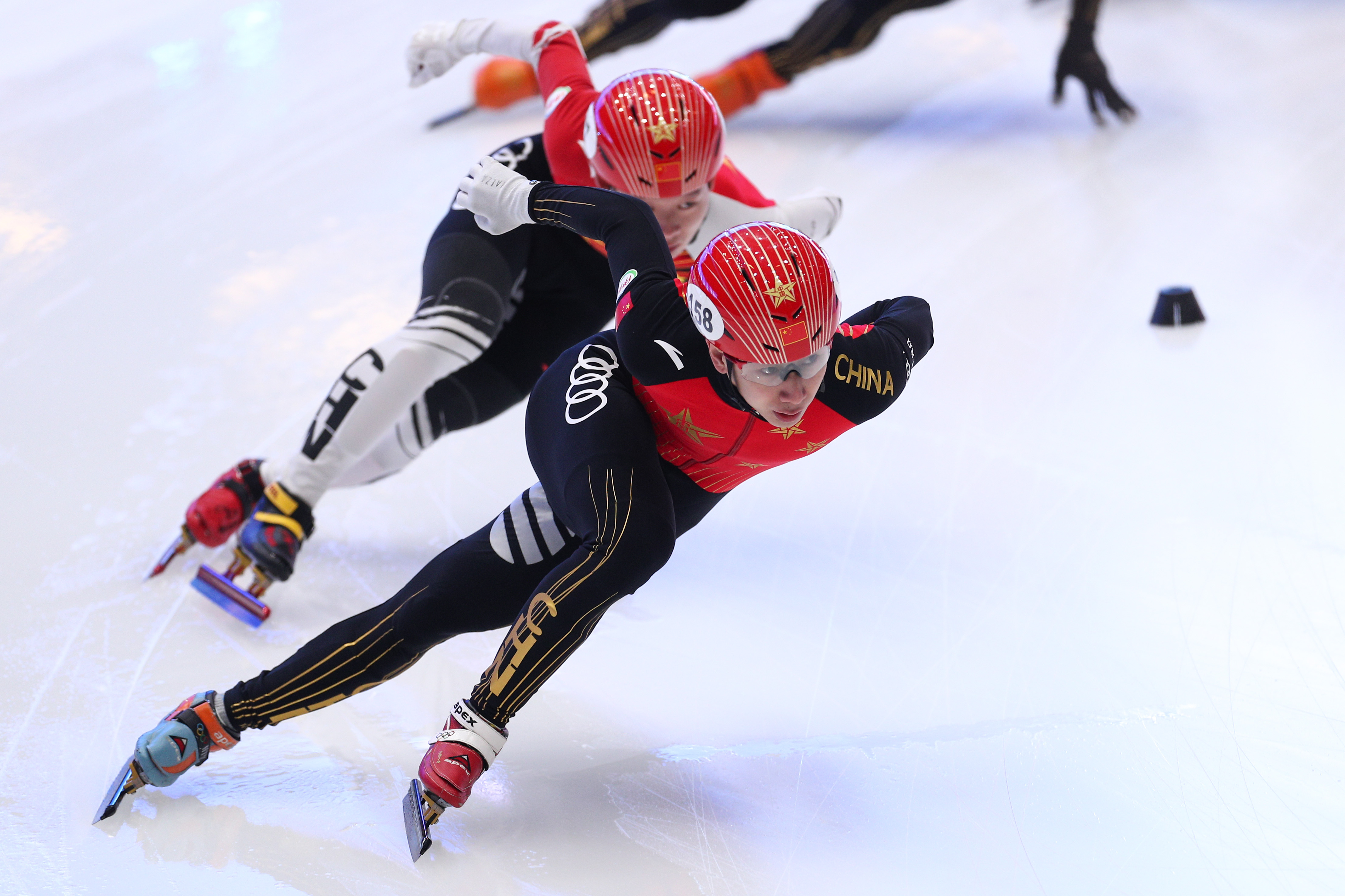 短道速滑——世界杯多德雷赫特站:中国队进行赛前训练
