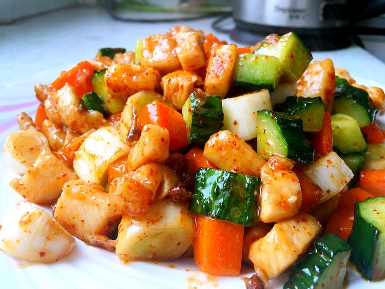 油爆鸡丁的家常做法