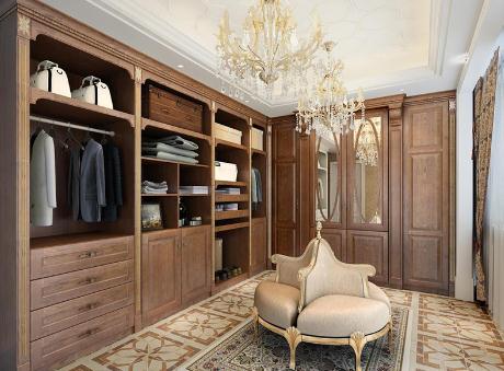 卧室衣柜到顶设计万万记得加上石膏线装饰,美观又实用,太聪明了