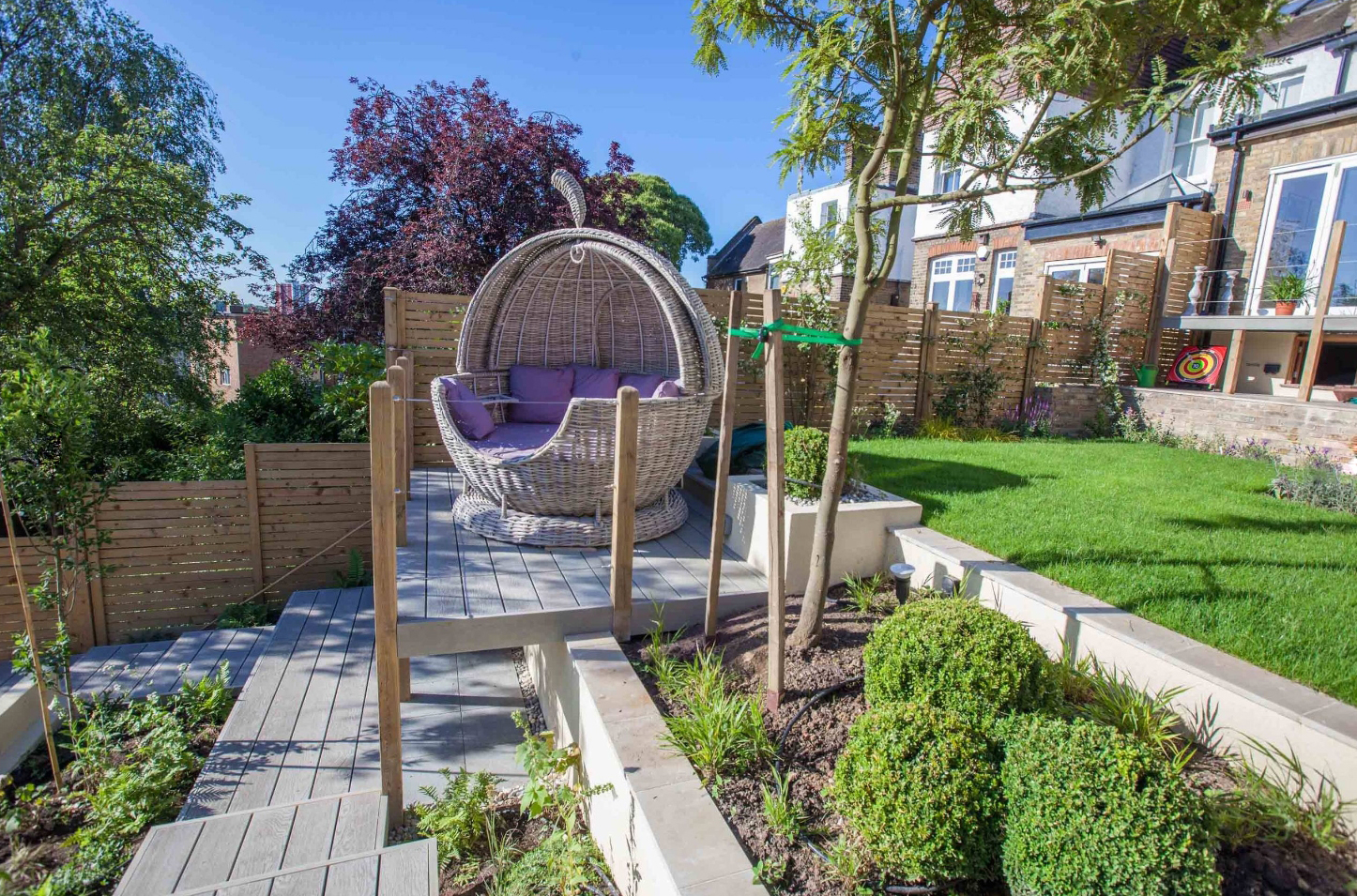 庭院案例:一个院子里分出四个花园来,每一层都能惊艳你的眼球