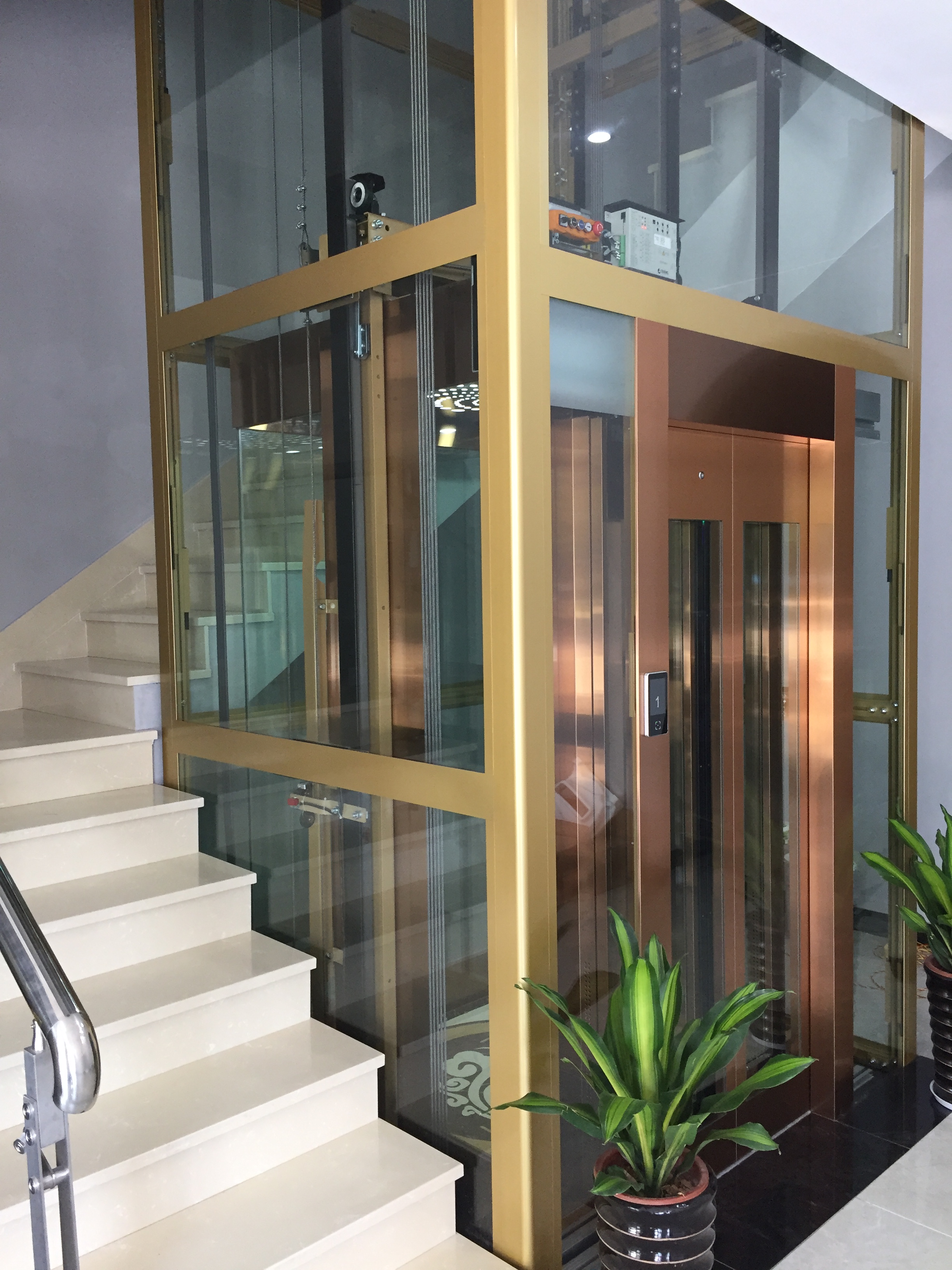 迷你电梯(minihome)家用别墅电梯尺寸设计案例--杭州绿城西子