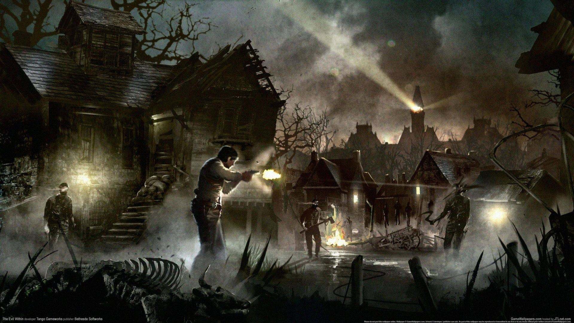 《恶灵附身》第3章打电锯前可以把木条用手枪打掉,方可与其对决