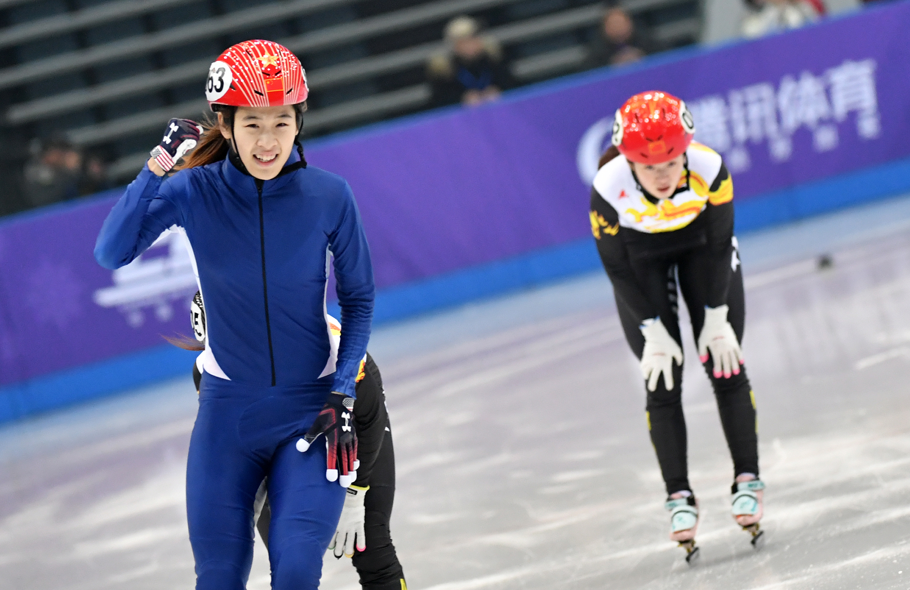 短道速滑—中国杯精英联赛总决赛:张楚桐夺得女子1000米冠军