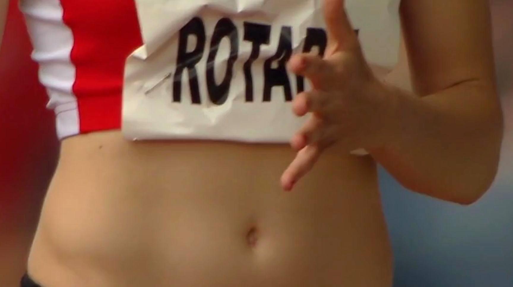 田径跳远世锦赛，罗马尼亚跳远美女阿莉纳，就是一个字帅！
