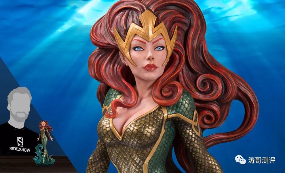 ss推出《海王》湄拉雕像,然而这个脸让人大跌眼镜