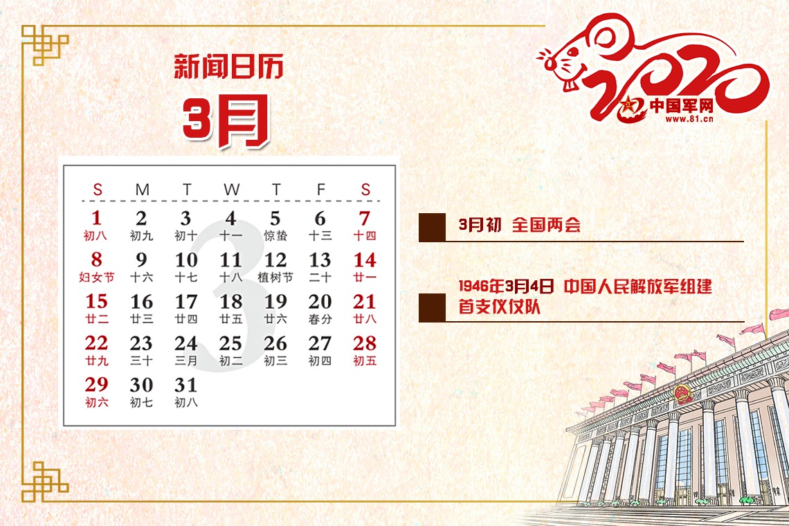 你关注的2020年新闻日历来了! 你关注的2020年新闻日历来了!