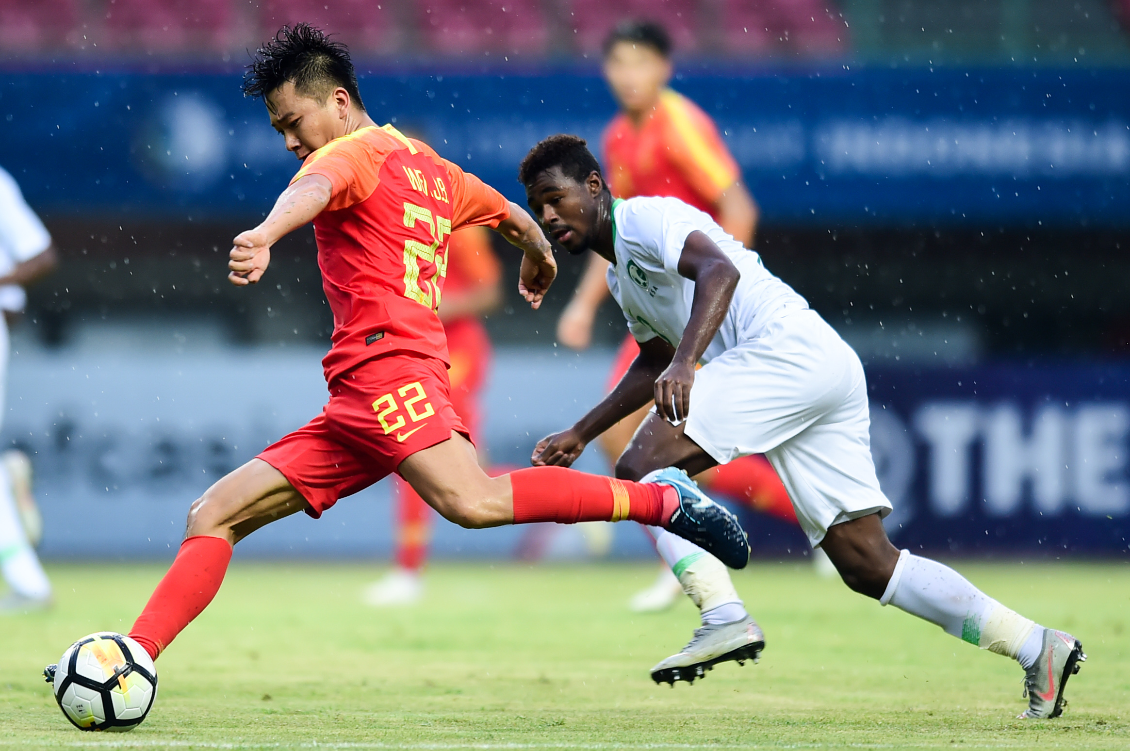 足球——u19亚青赛小组赛:中国不敌沙特