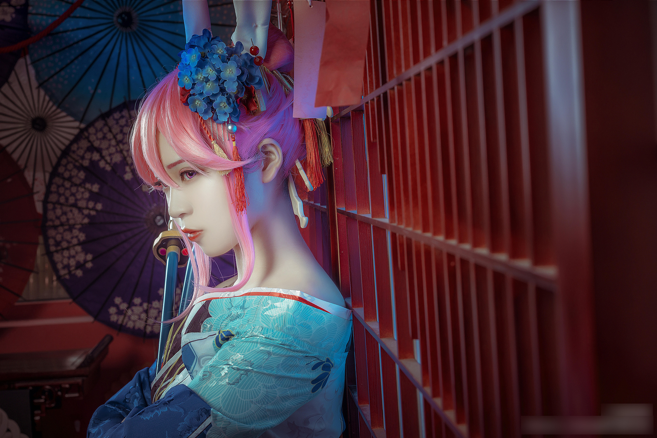 国人妹子扮演的崩坏学园角色八重樱!相当惊艳的一组cosplay作品