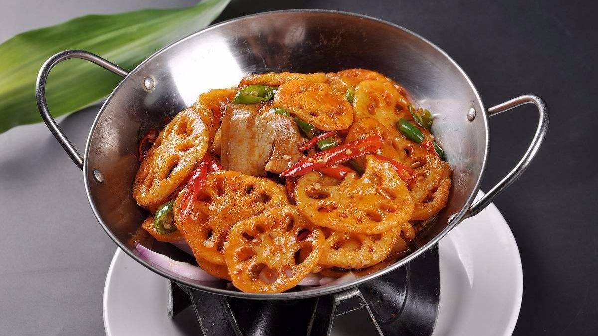 干锅藕片:口感爽脆,营养美味,制作简单,非常好吃