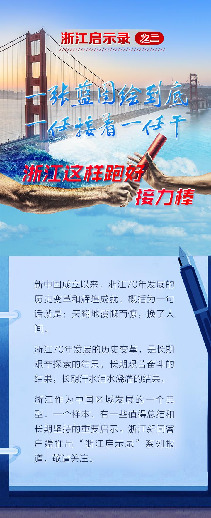 一张蓝图绘到底 一任接着一任干 浙江这样跑好接力棒