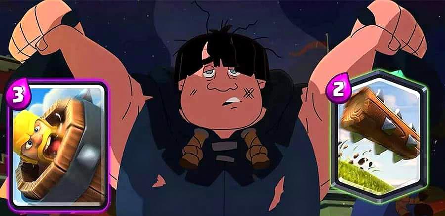 皇室战争:野蛮人滚筒被削弱,滚木会重回战场吗?究竟谁强谁弱?