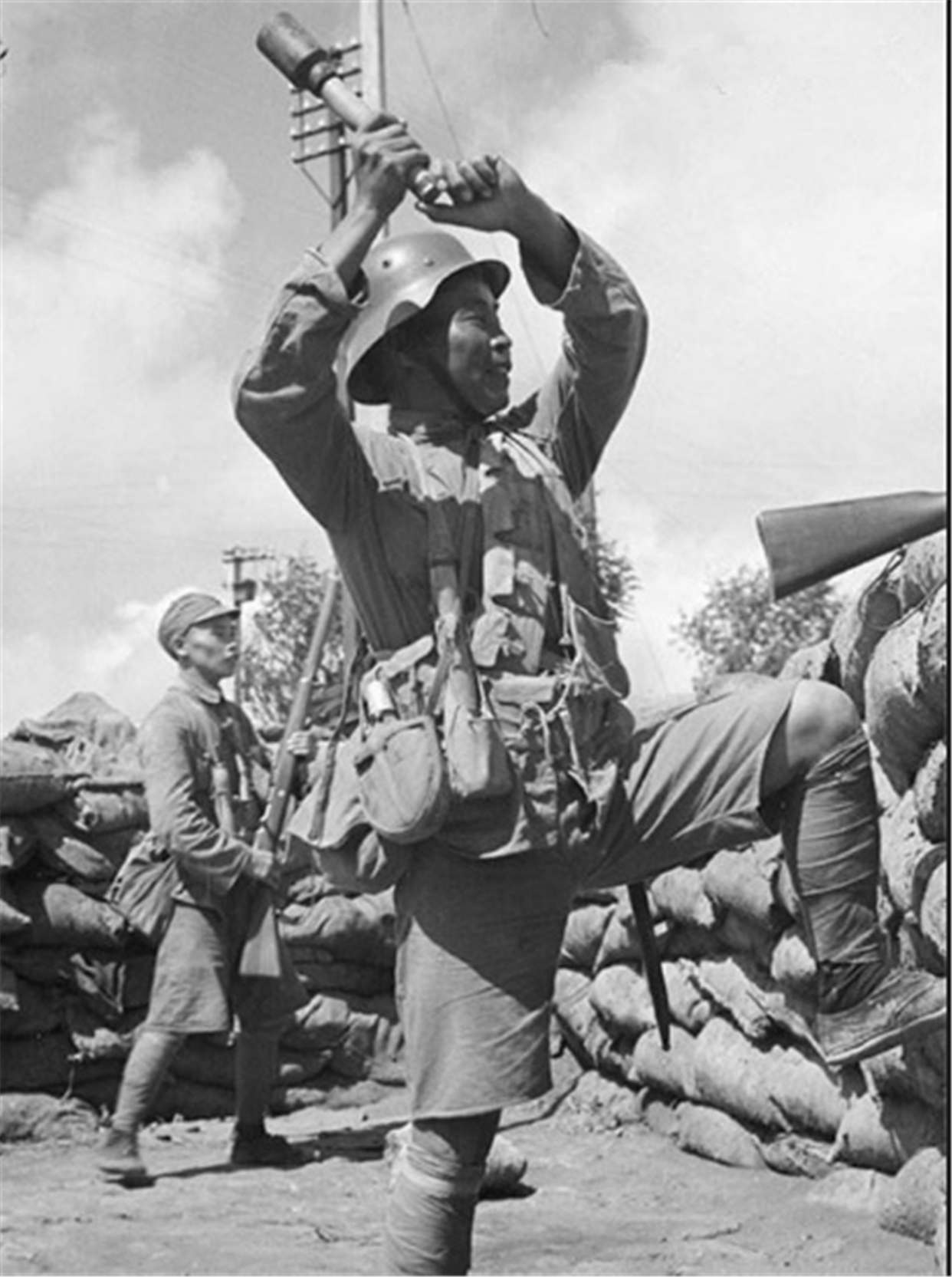 中国战场老照片:国民党士兵,八路军战士,日本鬼子