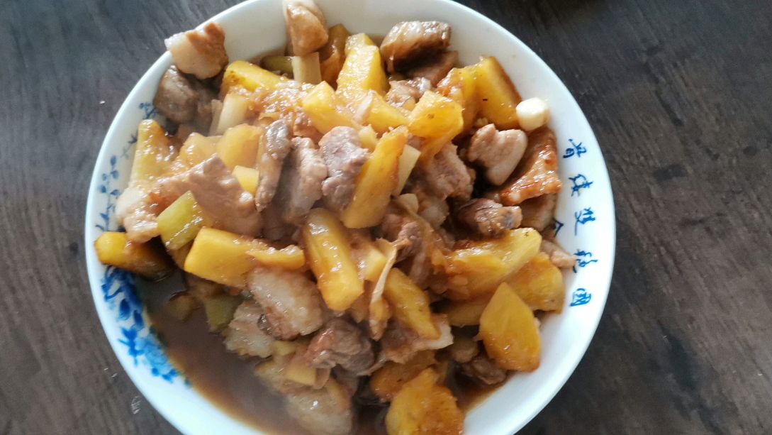 菠萝炒肉简单做法,一看就会,营养美味