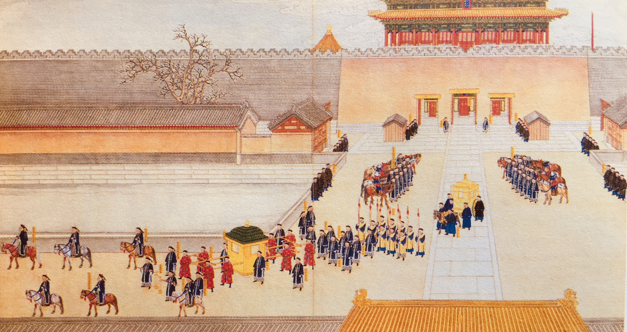 光绪大婚图,媲美《清明上河图,光绪大婚花550万两白银
