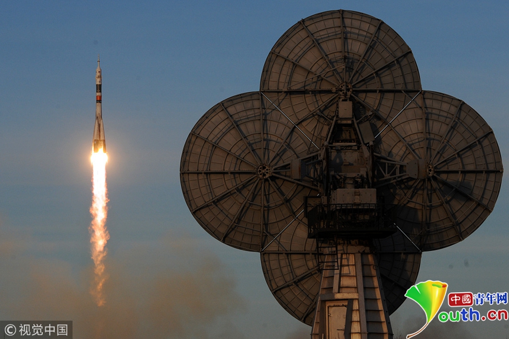 俄"联盟ms-11"号飞船事故后复飞 载3名宇航员发射升空