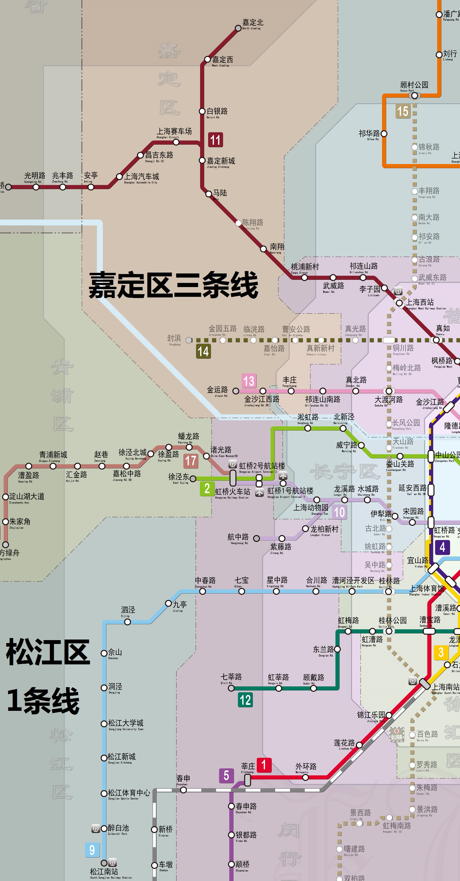 嘉定13号线地铁线路图图片