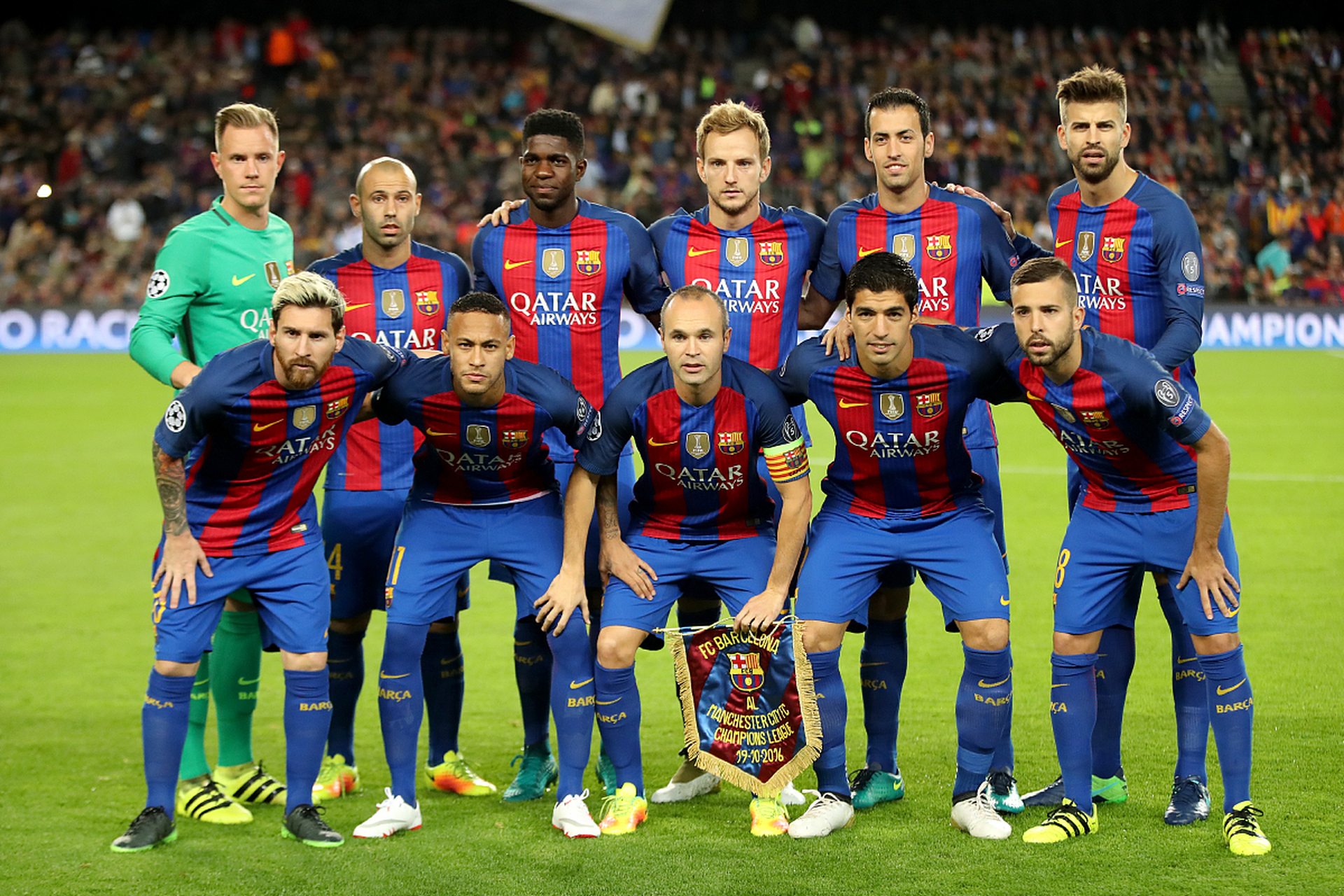 梅西,布斯克茨,阿尔巴,伊涅斯塔,苏亚雷斯……他们正在重建2016年的