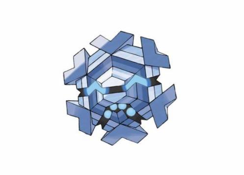《精灵宝可梦》图鉴615:可能是冰系里存在感最低的——几何雪花