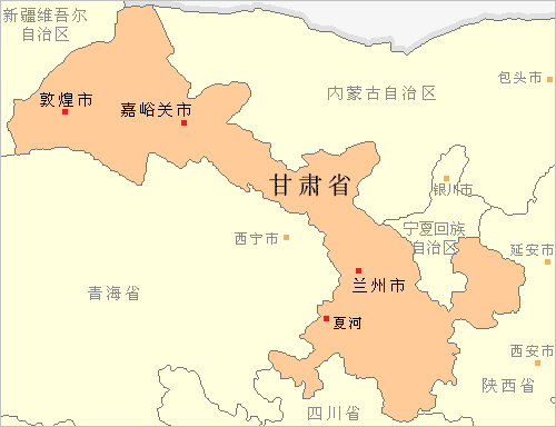 甘肃省全省地图图片