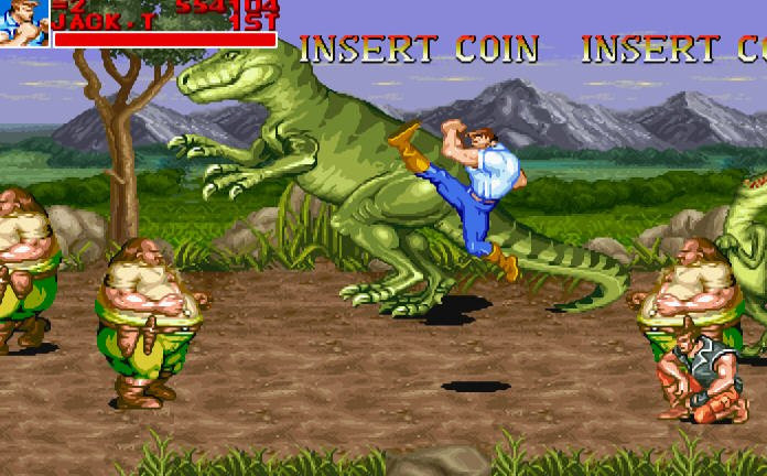 经典街机游戏恐龙快打,曾经街机厅里最耐玩的游戏