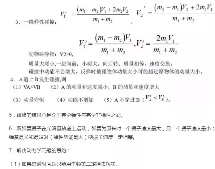 高中物理二级结论大全,高中学生必背!