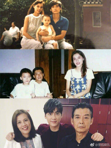 昨晚,许久没更微博的李易峰晒出了一张自己童年时和爸爸妈妈的合照