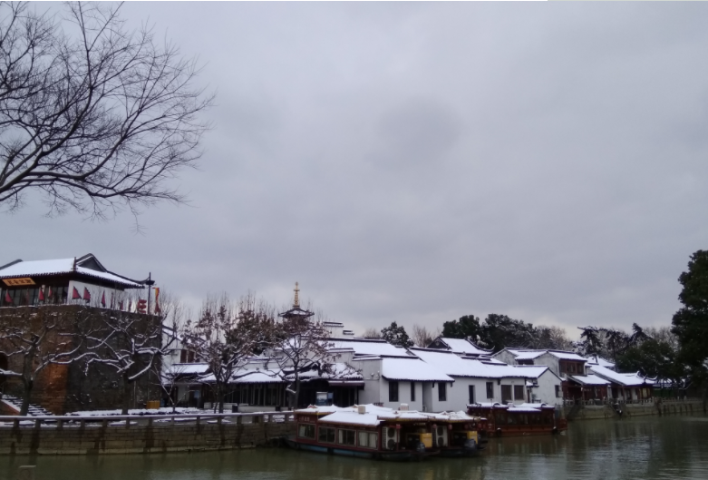 枫桥夜泊景区雪景,喜欢雪景的小伙伴赶紧收藏起来哦!