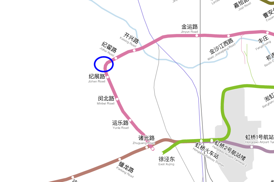 探讨上海地铁13号线西延伸的问题:联友路的转弯可能成为工程难点