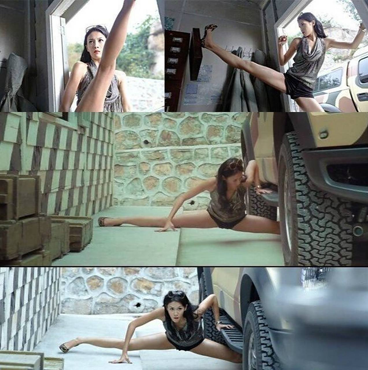 有一种大长腿叫做张蓝心,看她劈一字马才明白什么就做大长腿了!