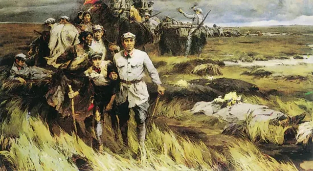 红军过草地被一条河拦住,他用一小半桶粥,救下了红军的一个师!
