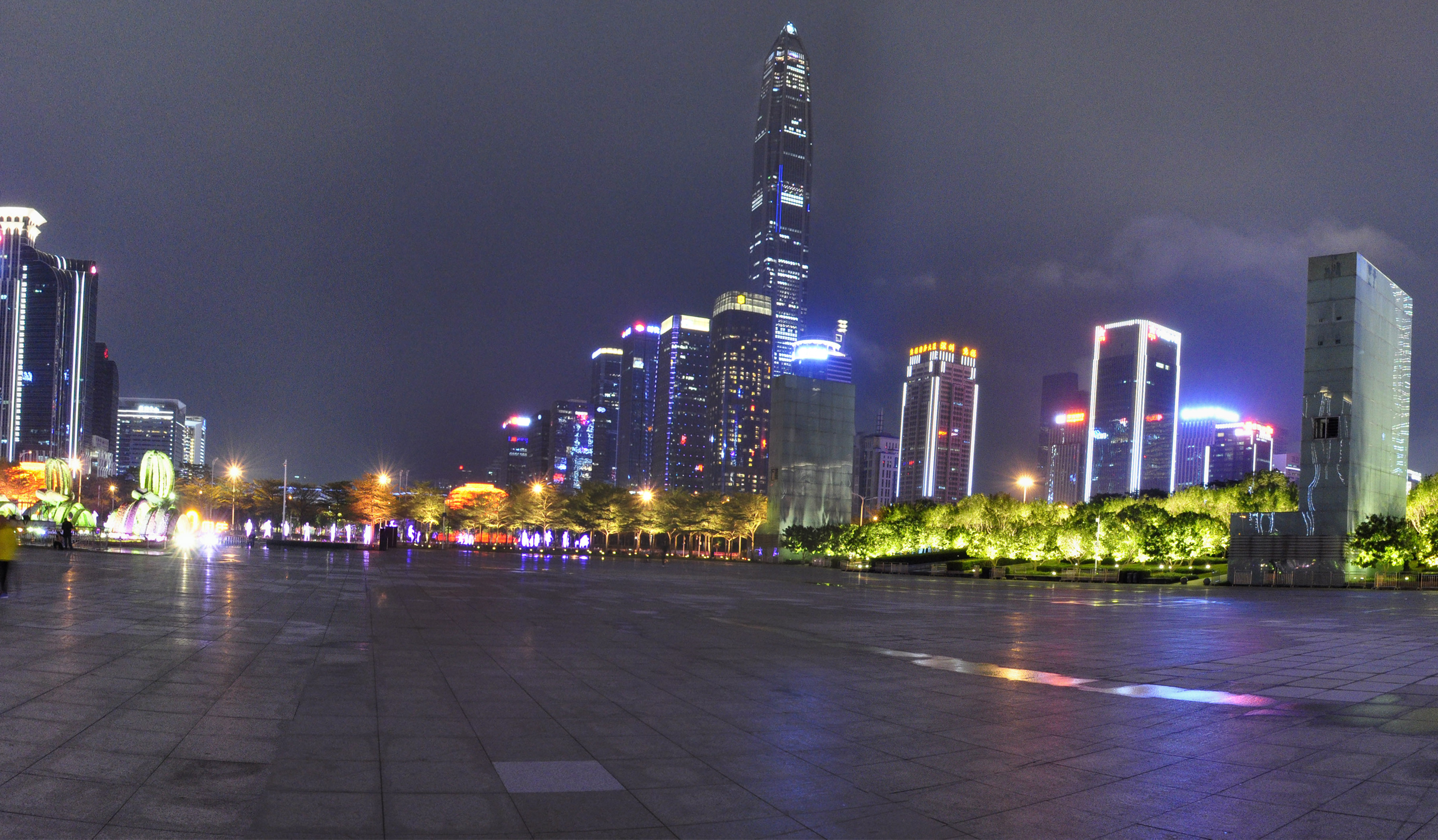 深圳市民中心图片夜景图片