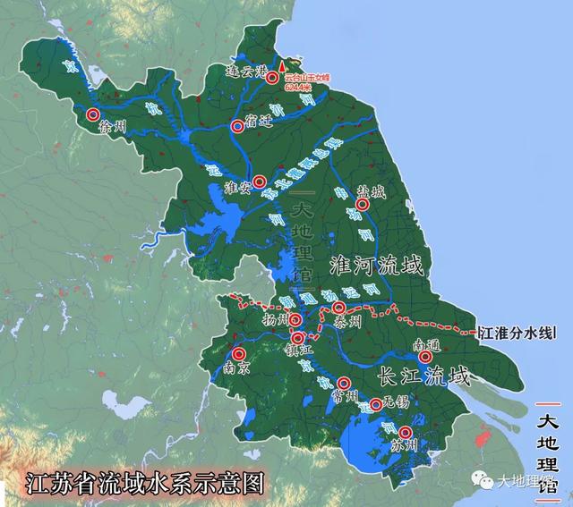 如何从地理上理解"散装江苏"?长江和黄河对江苏做了什么?