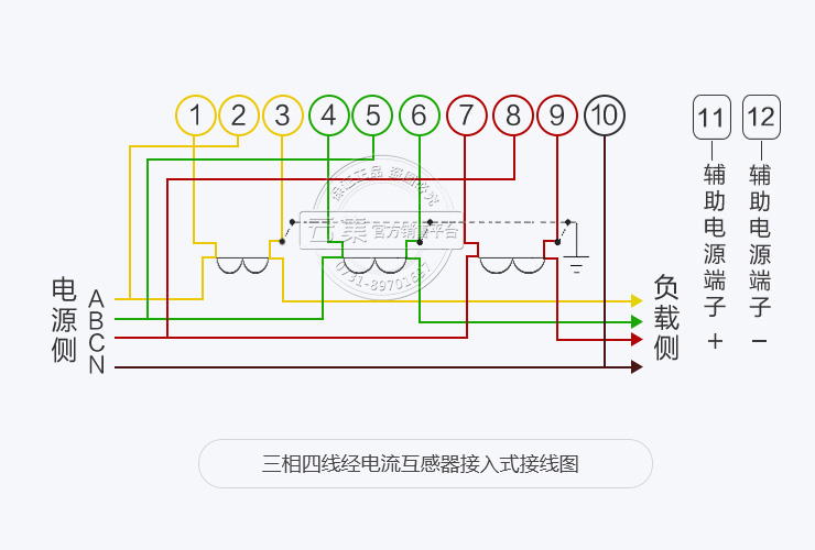 三相电表接线方法图片