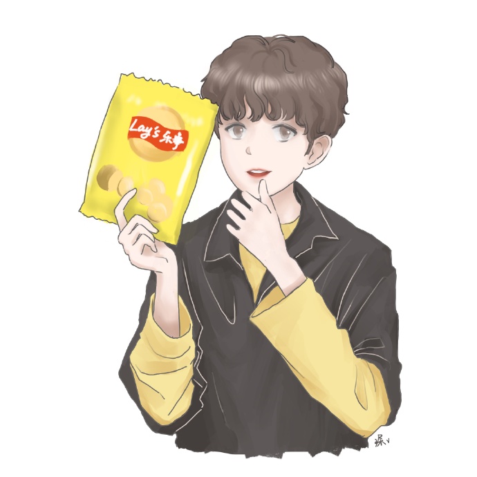 分享饭绘薯片阿源 元气美少年很俊俏