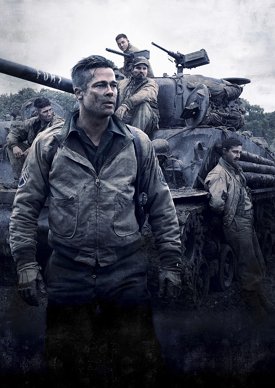 每日电影推荐之《狂怒》 14年上映布拉德·皮特主演的二战题材电影,是