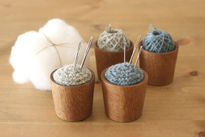 布艺手工:手巧就是好啊,做个针插包,都像艺术品一样美丽