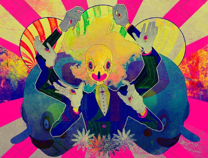 插画艺术家 beetlebaine 的怪诞美学