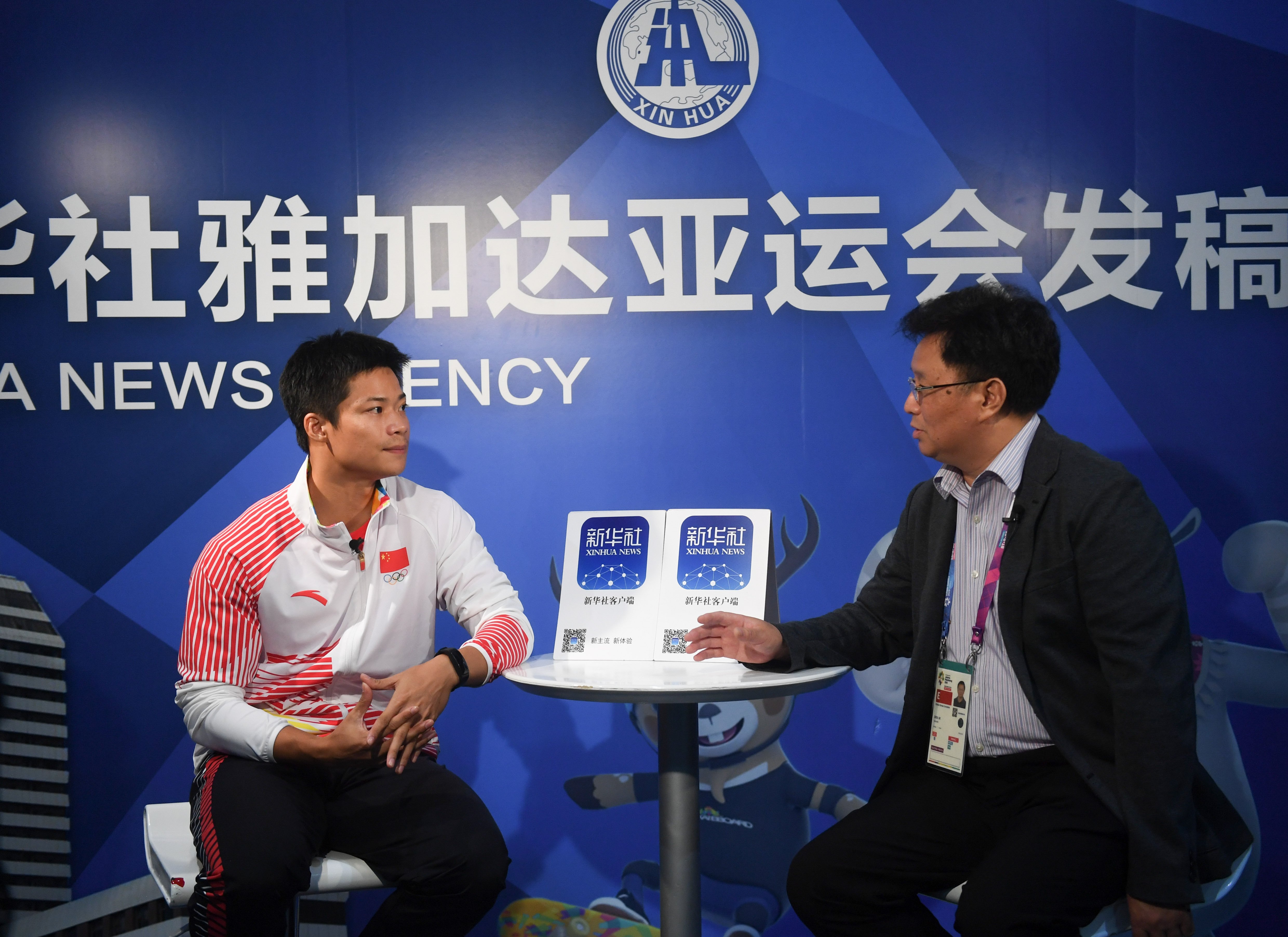 苏炳添接受新华社记者专访(1)