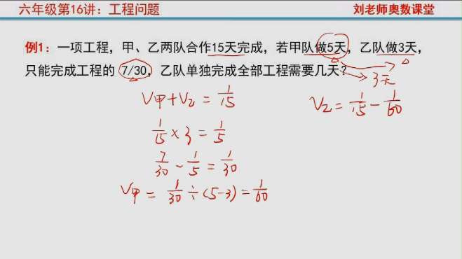 [图]六年级奥数举一反三：工程问题，小升初重要考点，收藏给孩子学习