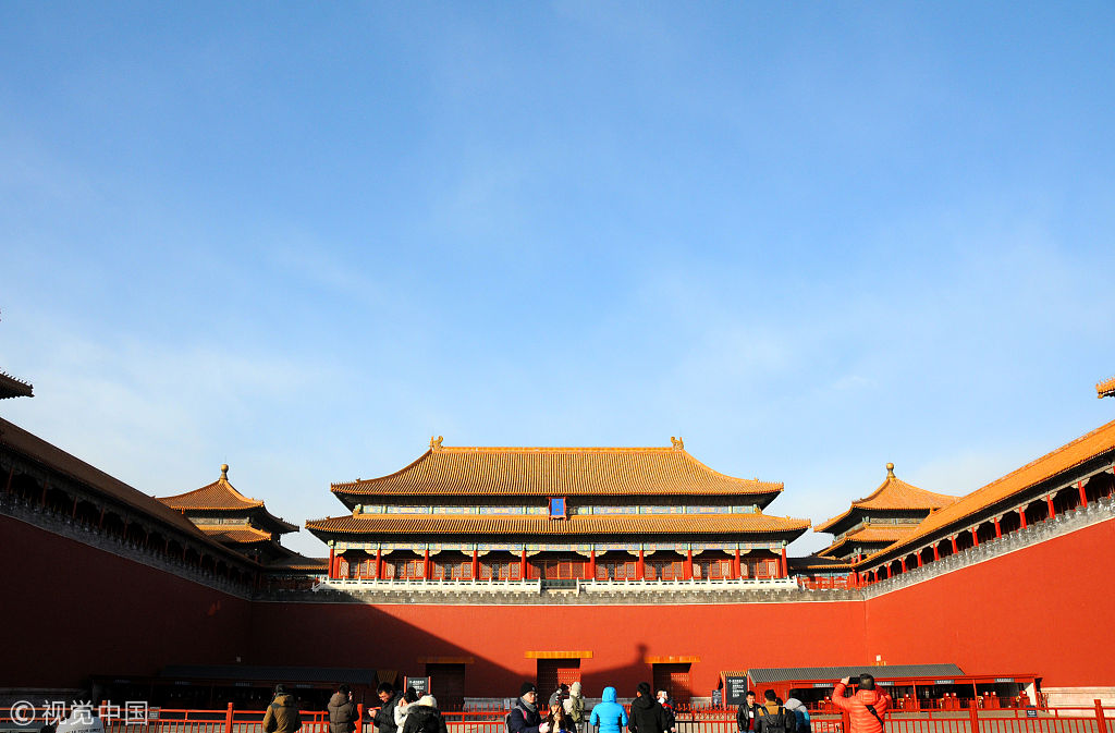 北京持续晴冷天气 "高清模式"下地标更显夺目壮美