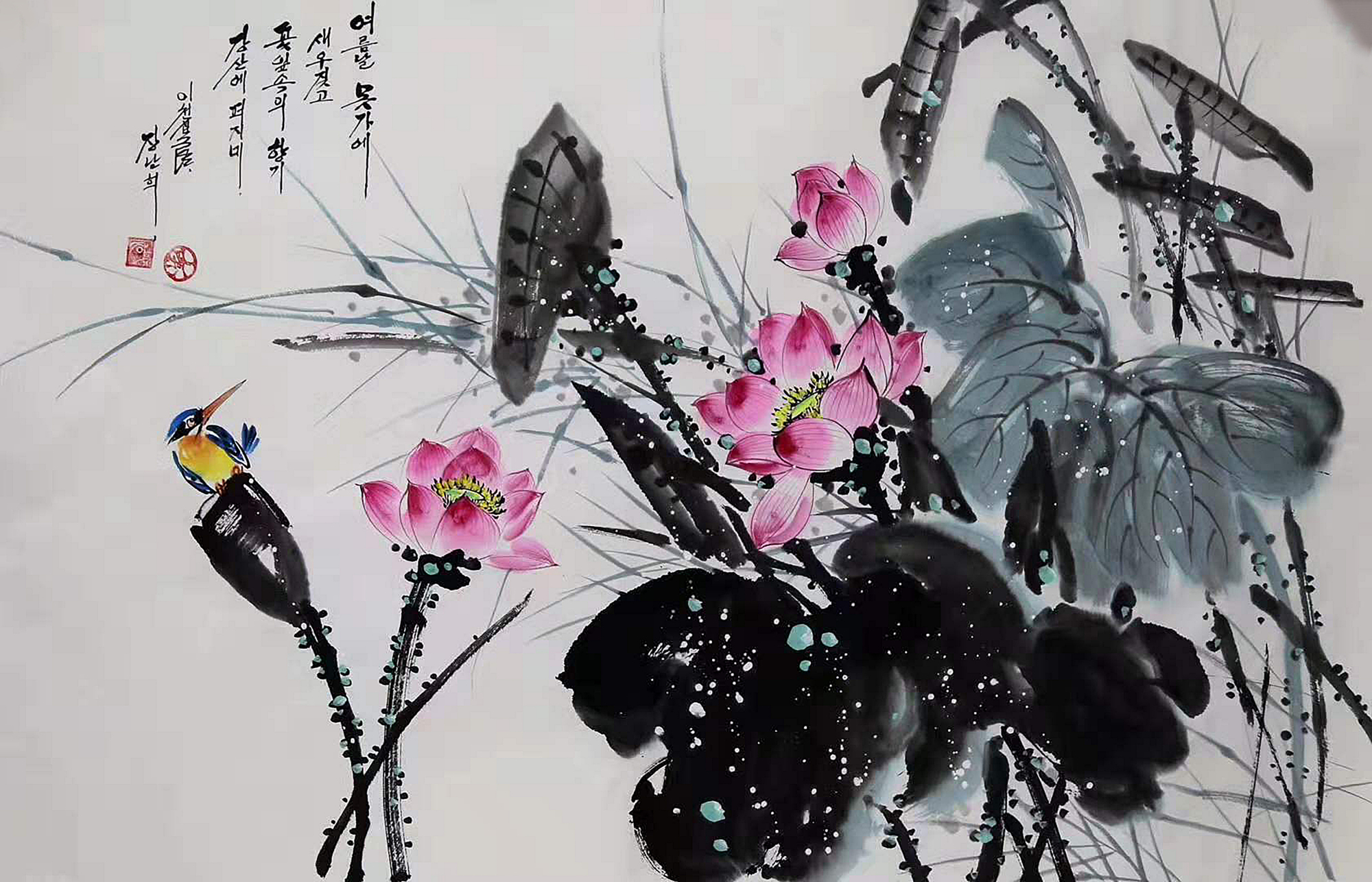 写意水墨画,瓜果花鸟