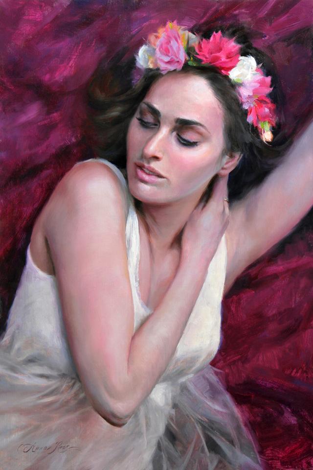 新西兰女画家油画中那些如花似玉的性感女郎!