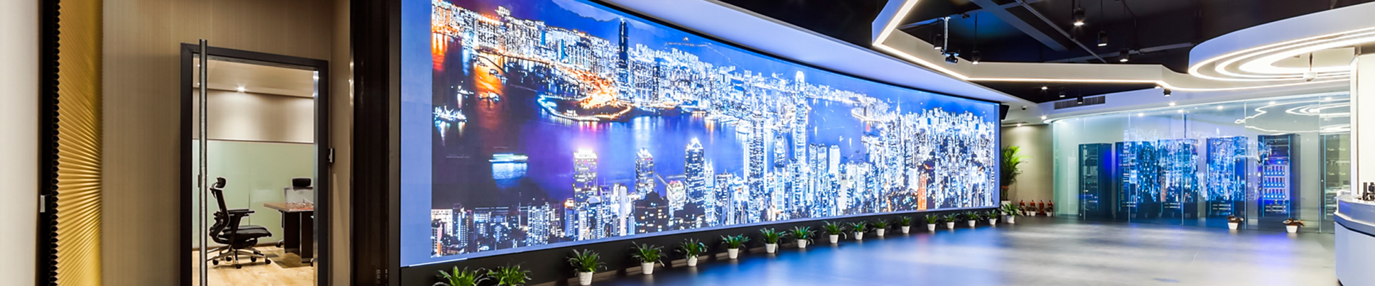 展厅设计中主要显示方式介绍,大面积与高亮度显示首选led屏