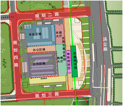 北苑北交通樞紐9月建成投用,p r車位800個!