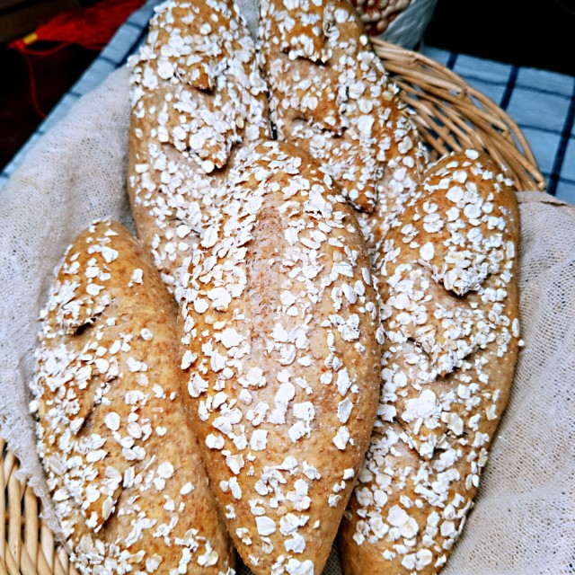 全麦橄榄包,粗粮少糖,天然的味道,好吃又健康