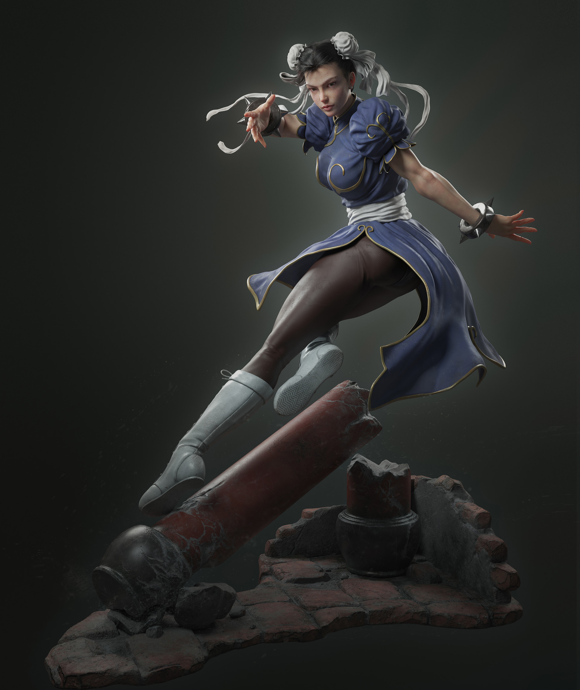 一组质量相当高的3d人物模型作品!部分作品和照片简直难分真伪!