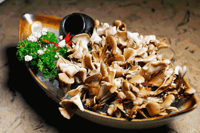 舞茸菇出现在餐桌之上让人眼前一亮,它的营养价值很高,因为产量低所以