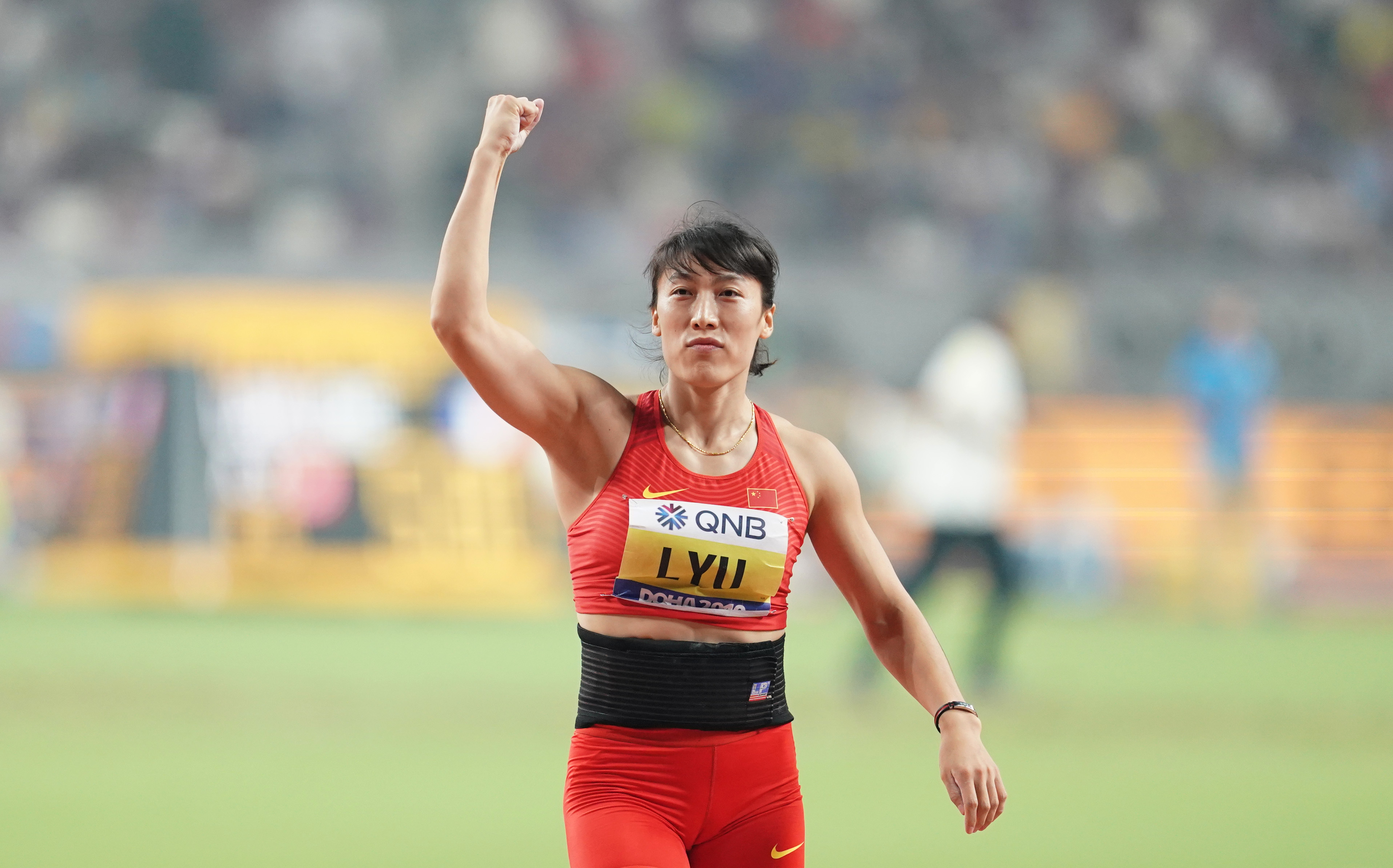 田径——女子标枪决赛:中国选手获亚,季军(1)