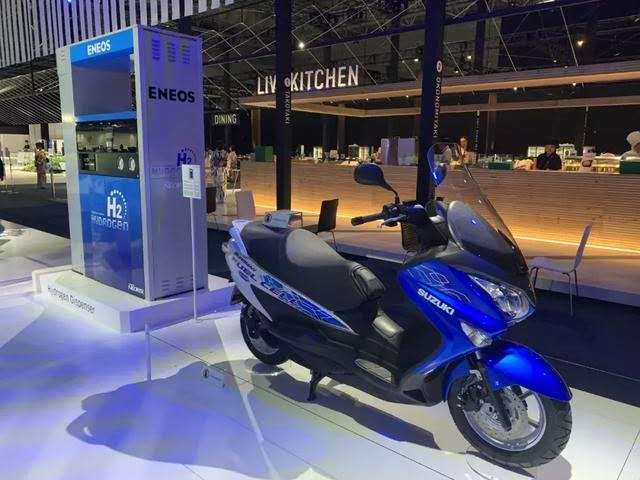 大阪g20峰会上的氢燃料摩托车